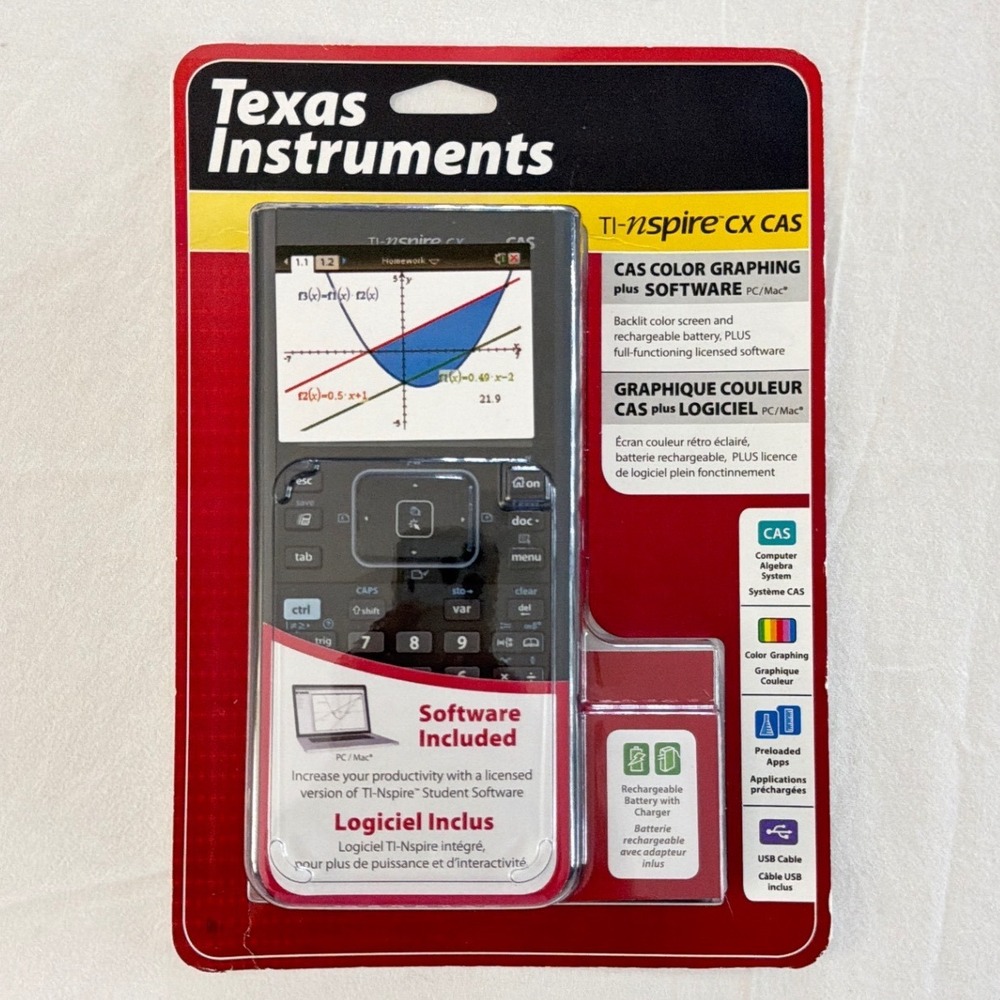 Texas Instruments TI-Nspire CX CAS Color Graphing Calculator New Sealed